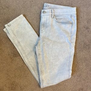 Loft Modern Skinny Gray/White Wash Jean